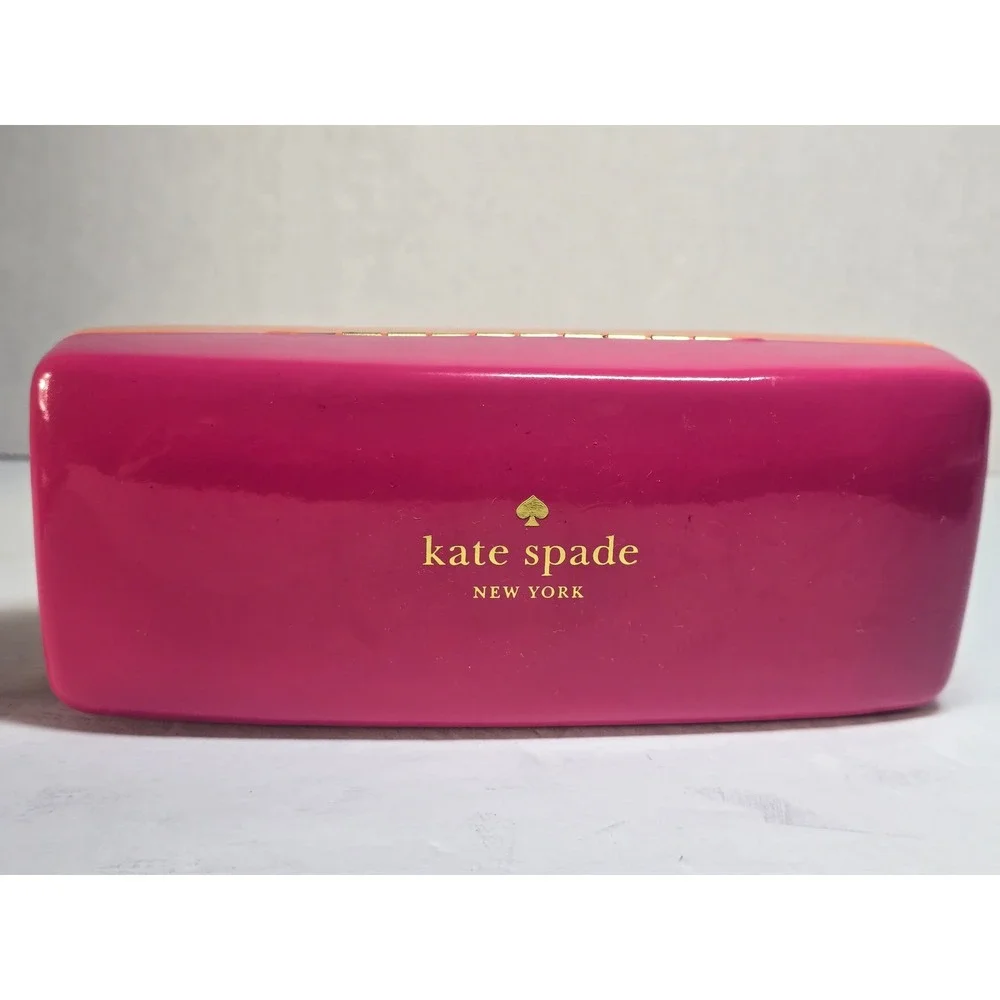 Kate Spade Tortoise Sage Green Polarized Sunglasses Oversized Square Case